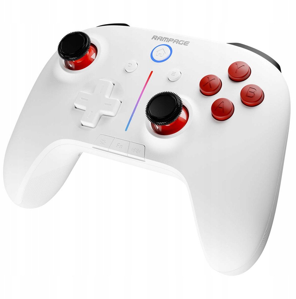 Gamepad wireless Rampage Hydra, Bluetooth, USB C, i bardhë