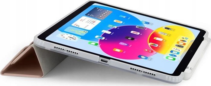 Mbulesë tablet Pipetto Origami No3 Pencil Case, për iPad 10.9" 2022, metalike rozë
