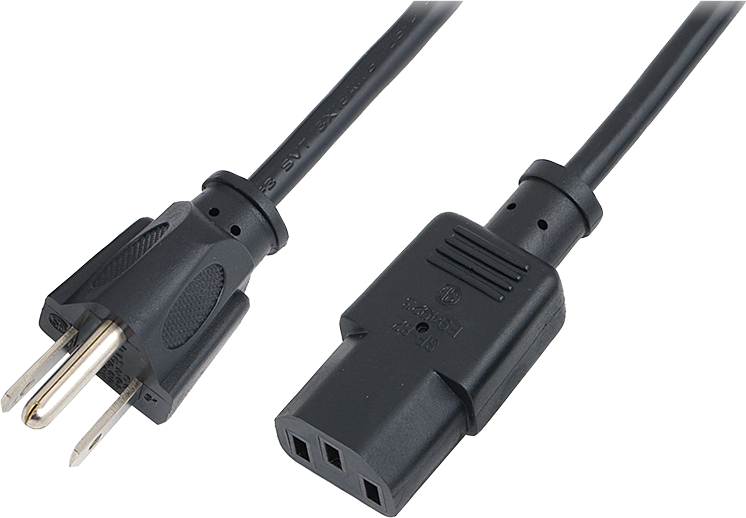 Kabllo energjie LogiLink US NEMA5-15P - IEC60320-1 C13, 1.80m, e zezë