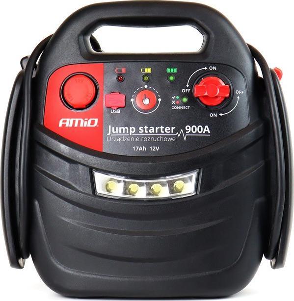 Jump starter AMiO JS01, 12V 17Ah, 900A, i kuq