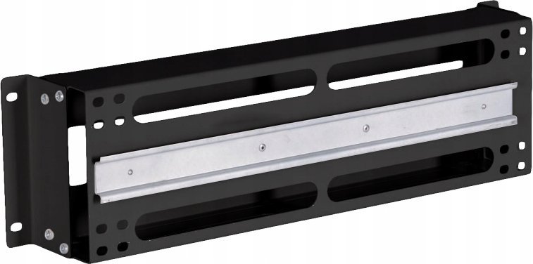 Panel shpërndarës tensioni ALANTEC 19" 3U, për kabinet rack, pa pajisje të brendshme, i zi