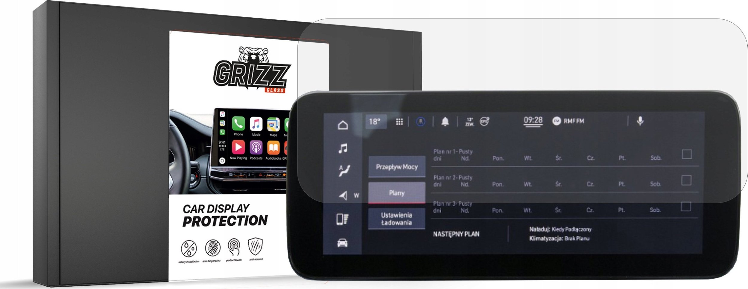 Film mbrojtës ekrani GRIZZ MatteScreen për Jeep Avenger 10.25", anti-gërvishtje, mat, transparent