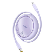 Kabllo karikimi Baseus Free2Pull, USB C në Lightning, 20W, 1m, vjollcë