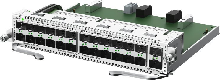 Modul rrjeti Reyee L3, 24 porte SFP 1Gbit, 2 porte SFP+ 10Gbit, për shasi modulare