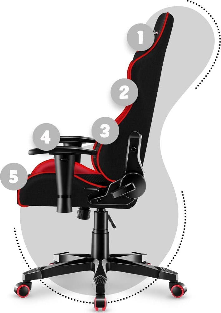 Karrige gaming Huzaro Ranger 6.0, për fëmijë, e kuqe