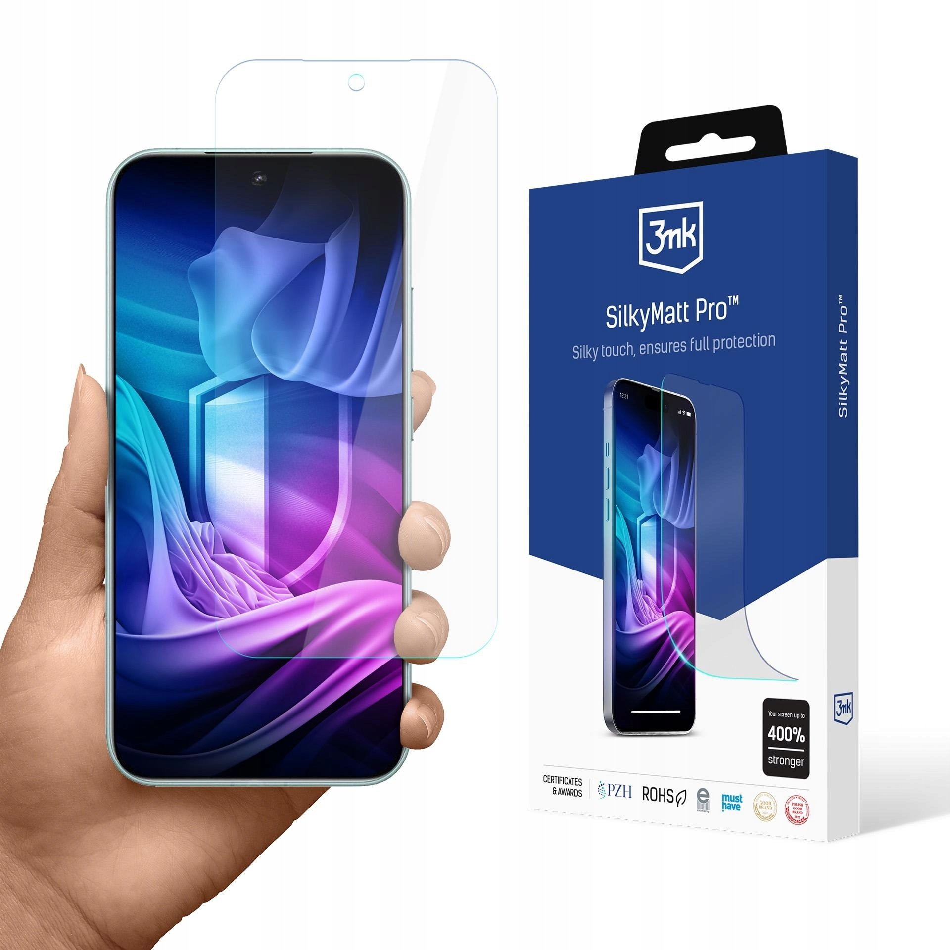 Folie ekrani 3MK SilkyMatt Pro për Poco F8 Pro, mat, vetë-rigjeneruese, transparente