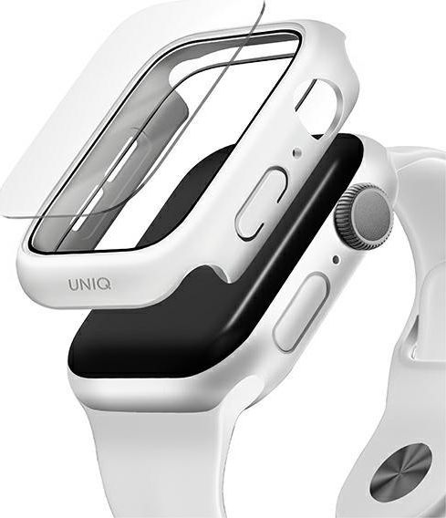 Mbulesë PanzerGlass UNIQ Nautic për Apple Watch 44mm, xham i temperuar, IP68, e bardhë