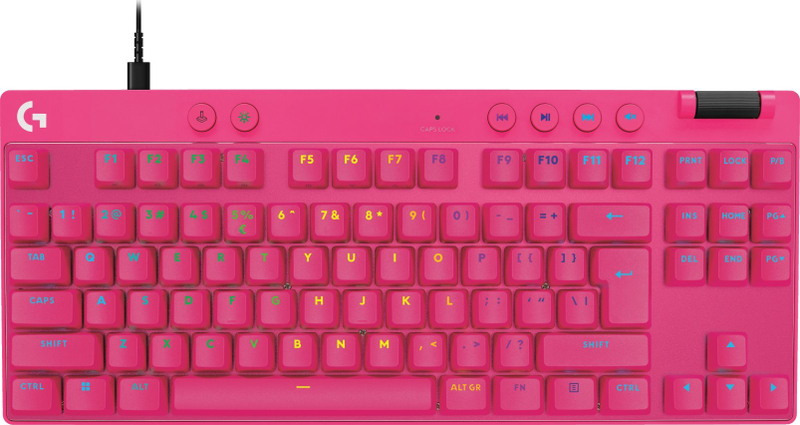 Tastierë lojërash Logitech G PRO X TKL RAPID, mekanike, RGB, rozë
