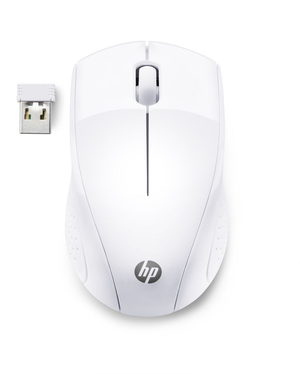 Maus wireless HP 220, optik, USB, i bardhë