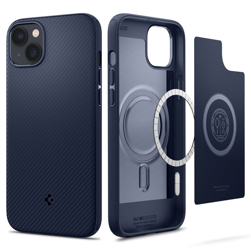Mbrojtëse Spigen Mag Armor MagSafe për iPhone 14 Plus, e kaltër