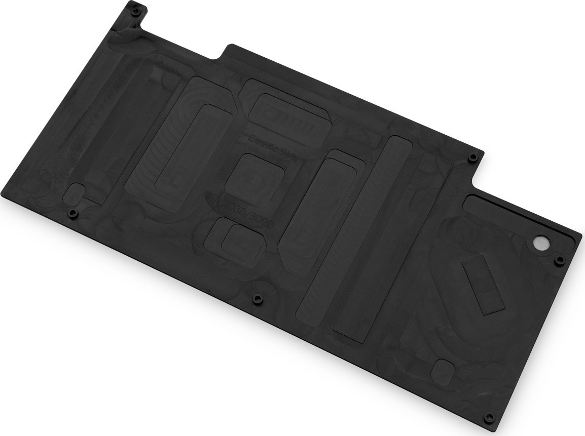 Backplate GPU EK Water Blocks EK Classic Strix, për RTX 3070 3080 3090, alumini, i zi
