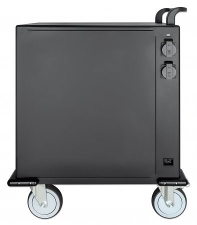 Karrocë karikimi Manhattan MH, 32 porta USB C PD, 576W, e zezë