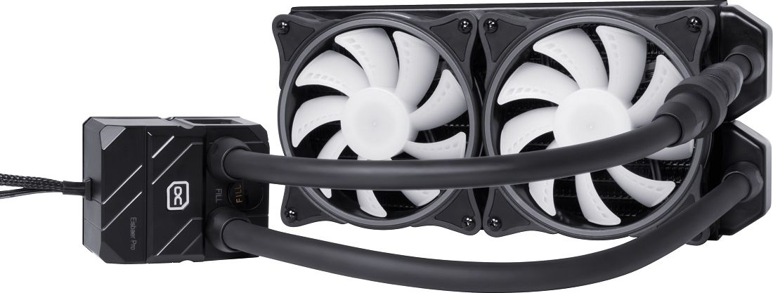 Ftohës uji CPU Alphacool Eisbaer Pro Aurora 240, radiator 240 mm, ARGB, i zi