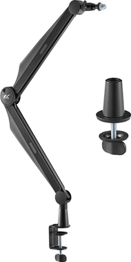 Mbajtëse mikrofoni Maclean NanoRS RS422, krah tavoline rrotullues 360°, deri 1 kg, e zezë