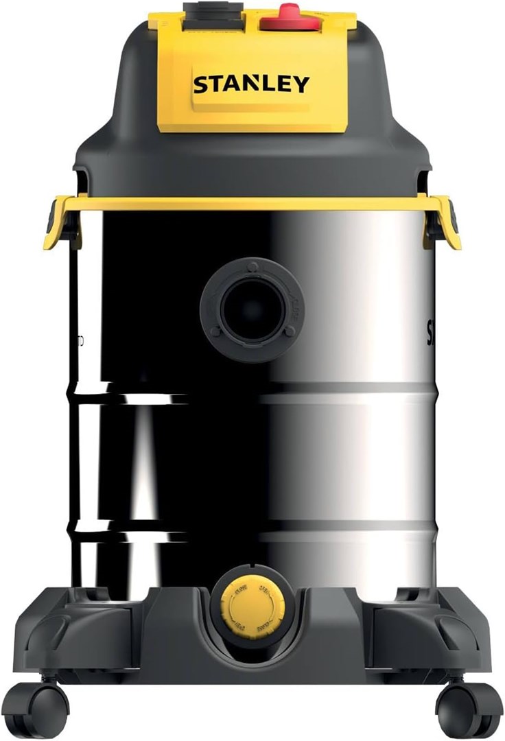 Fshesë industriale Stanley SXVC30XTDE, 30L, inox, e verdhë