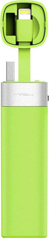 Powerbank MiPow Power Tube 3000L, 3000mAh, me Bluetooth, i gjelbër