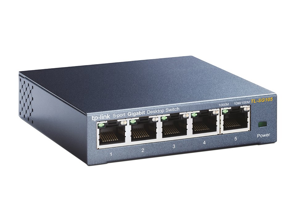 Switch rrjeti TP-Link TL-SG105, 5 porta Gigabit, 10/100/1000 Mbps