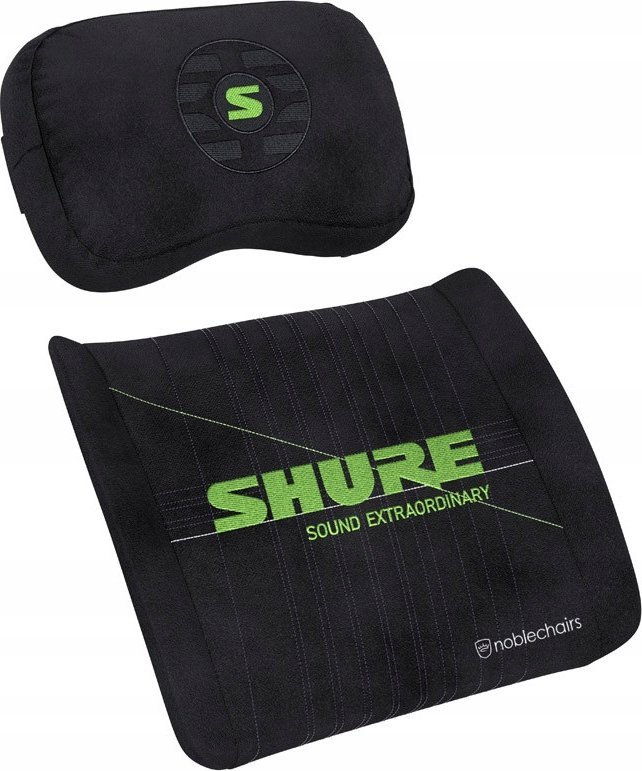 Set jastëkësh memory foam Noblechairs Shure Edition, për karrige gaming, i zi
