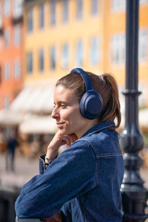 Kufje Sony WH-1000XM4, model 2020, të kaltra