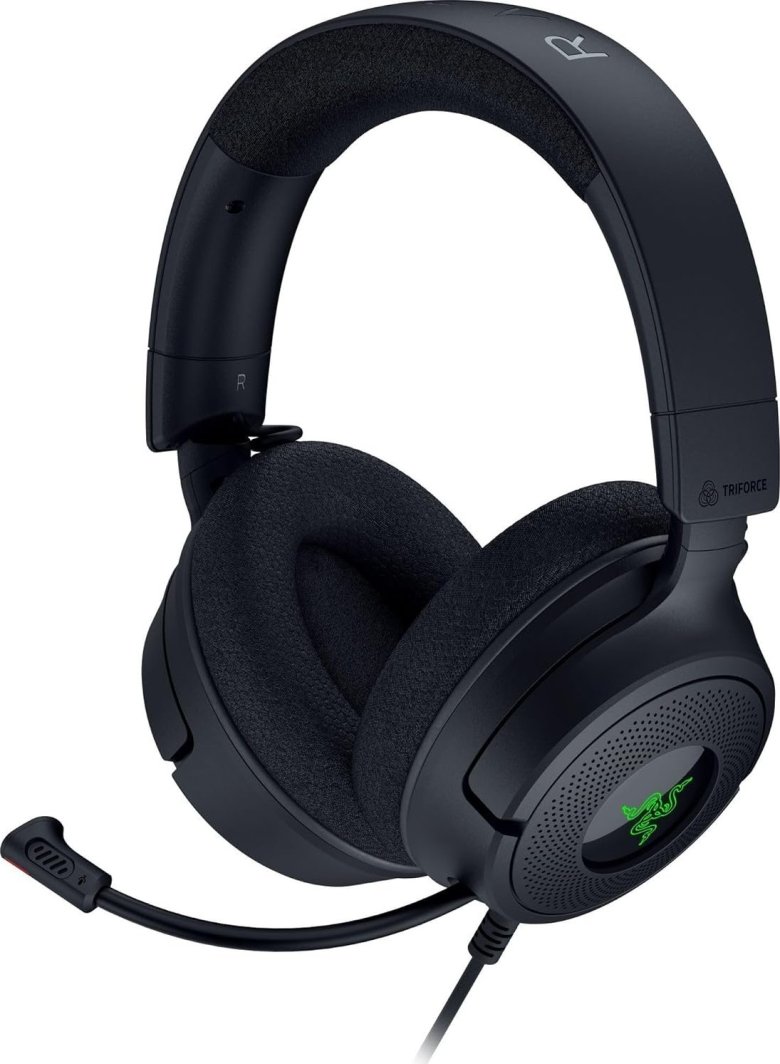 Kуфли гејминг Razer Kraken V4 X, USB Type C, USB Type A, црни