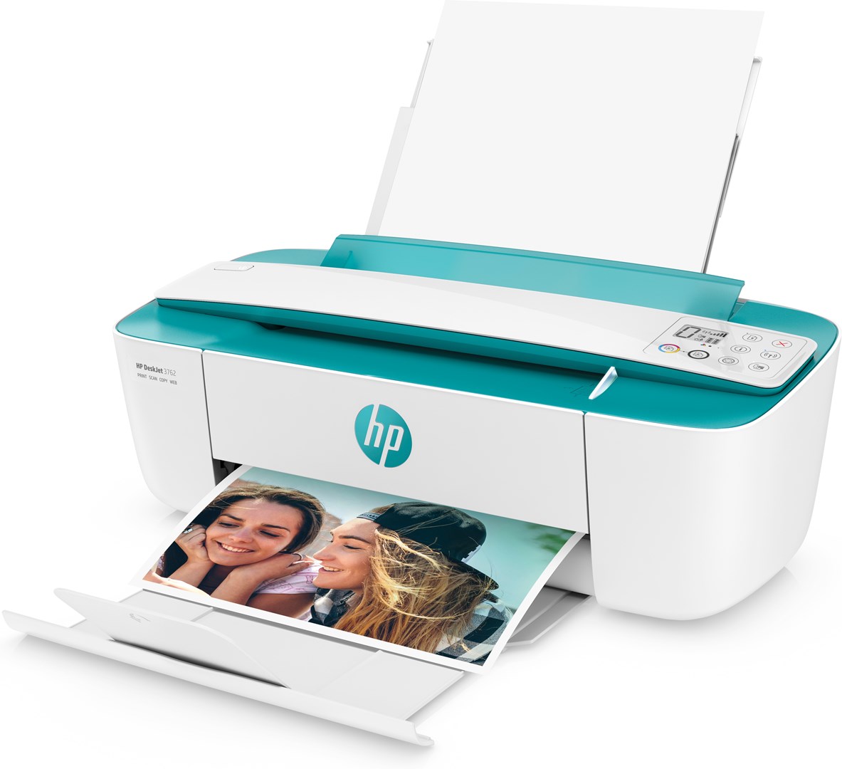 Printer multifunksional HP DeskJet 3762, Inkjet termal, i gjelbër