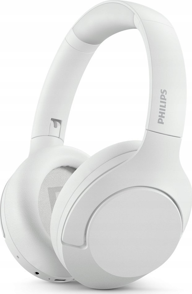 Kufje wireless Philips TAH8506, anulim zhurme, 60 orë bateri, të bardha