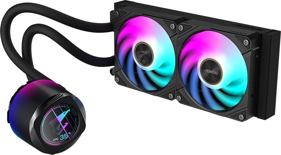 Ftohëse me ujë Gigabyte Aorus WaterForce X II 240 - RGB LCD, 240mm
