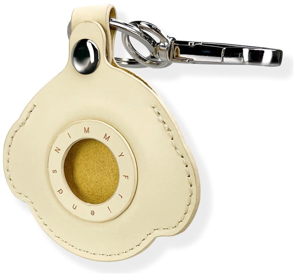Mbajtëse Nimmy për Apple AirTag Cool Dog, metal dhe tekstil, khaki