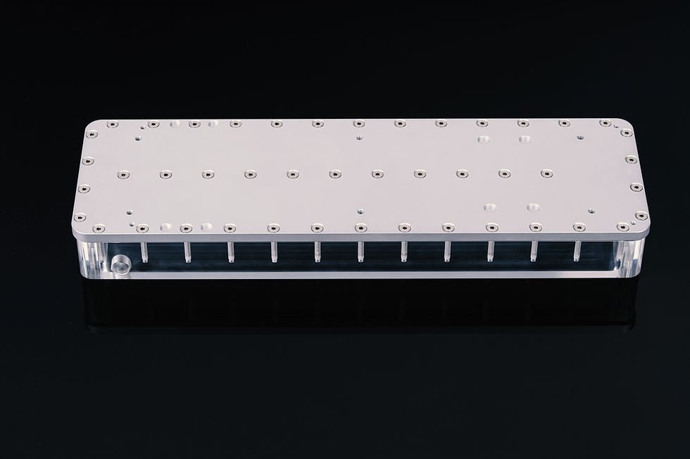 Rezervuar ftohjeje uji për PC CSFG Bloodfountain, akrilik, transparentshëm