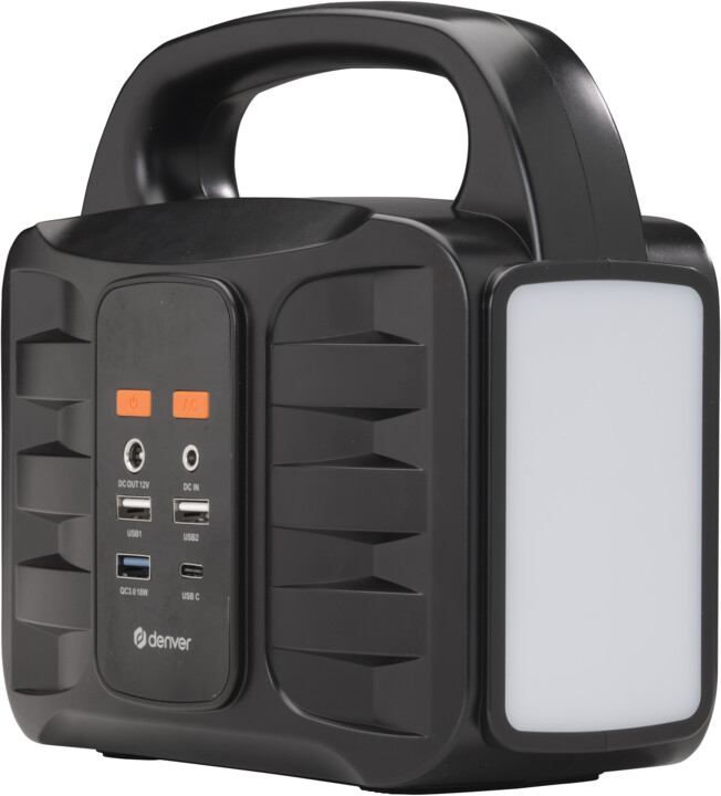 Stacion karikimi Denver PPS-42000, 42000mAh (155Wh), i zi + panel solar 40W