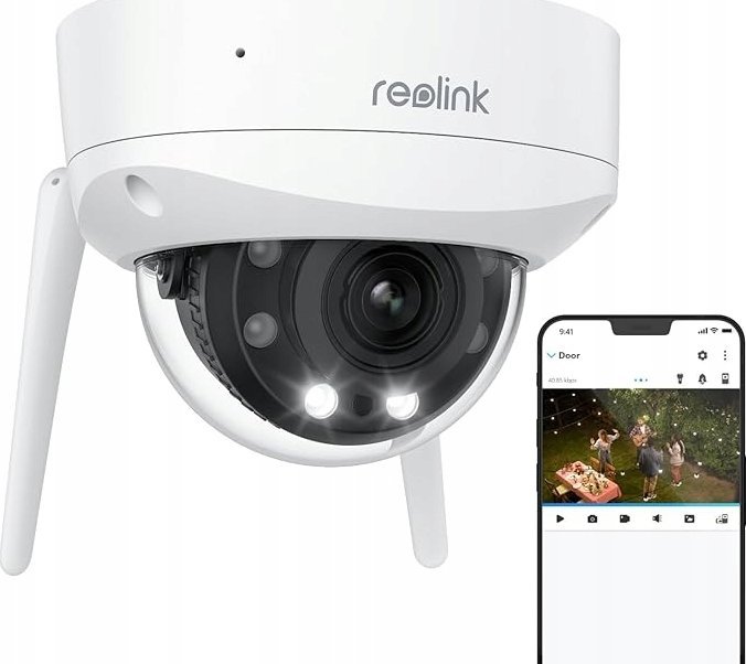 Kamerë sigurie Reolink W437, 4K Ultra HD, zmadhim optik 5x, e bardhë