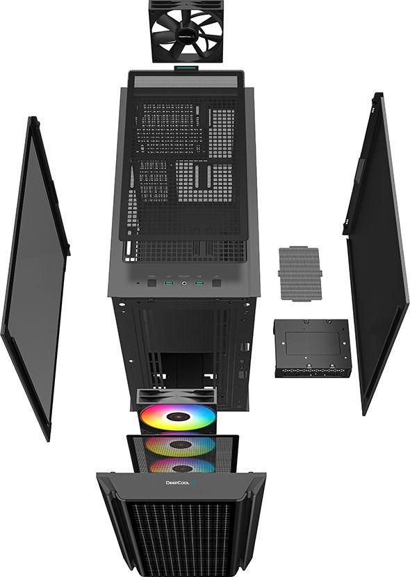 Kasë Deepcool CG540 ARGB, e zezë
