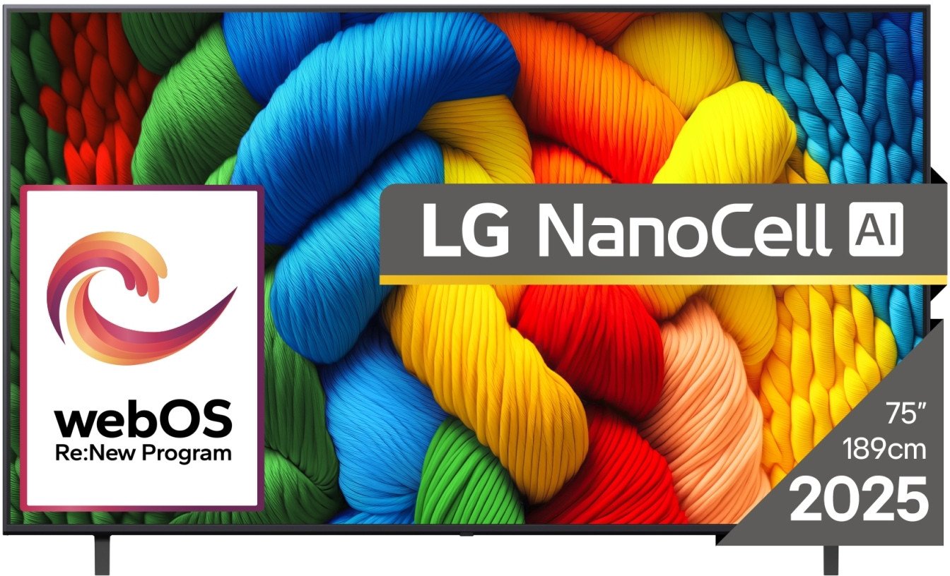 Televizor LG NanoCell AI NANO80 75NANO80A3B, 75", 4K Ultra HD Smart, i zi