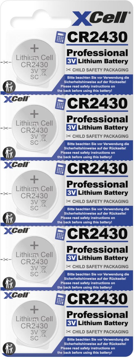 Bateri litium Hückmann CR2430, 3V, 290mAh, set 5 copë