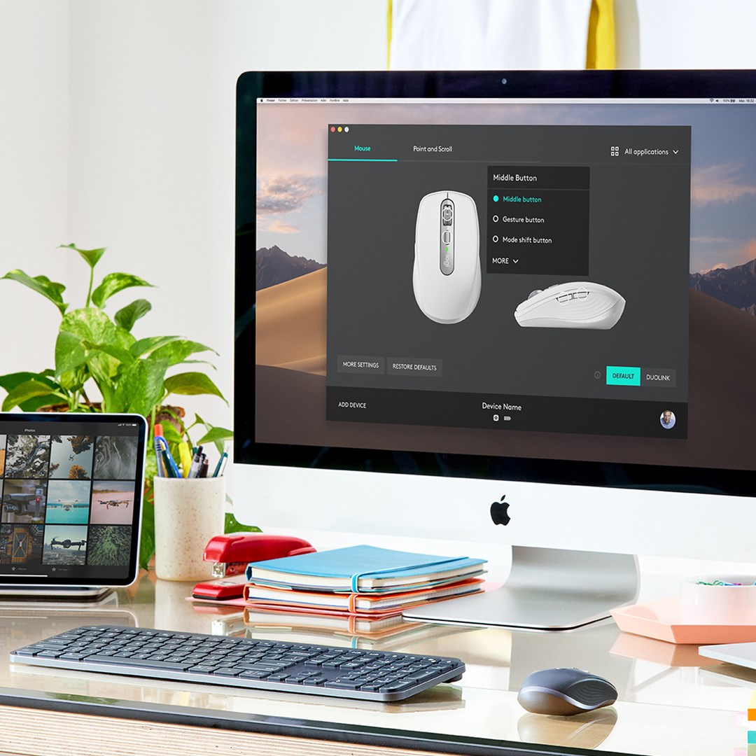 Maus Logitech MX Anywhere 3, Bluetooth, i hirtë