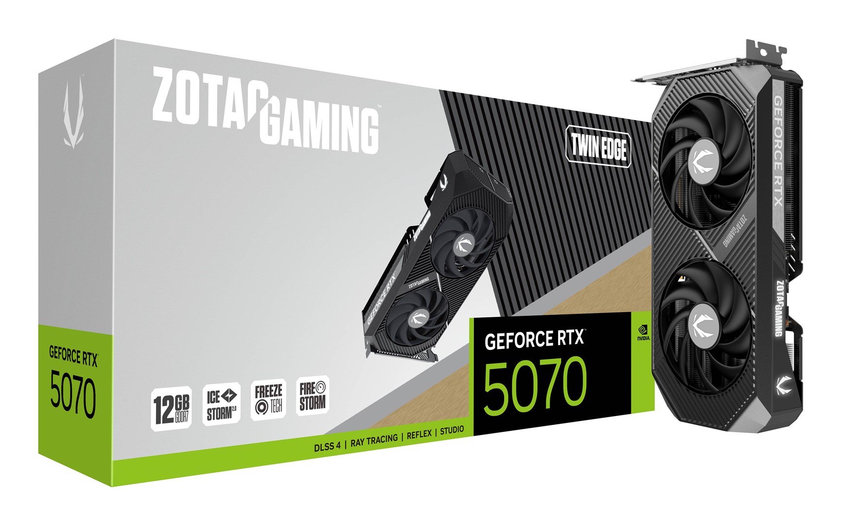 Kartelë grafike Zotac GAMING GeForce RTX 5070 Twin Edge NVIDIA, 12 GB GDDR7