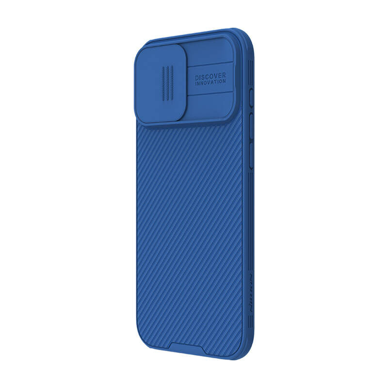 Mbrojtëse telefoni Nillkin CamShield Pro për iPhone 16 Pro Max, mbrojtje kamere, blu