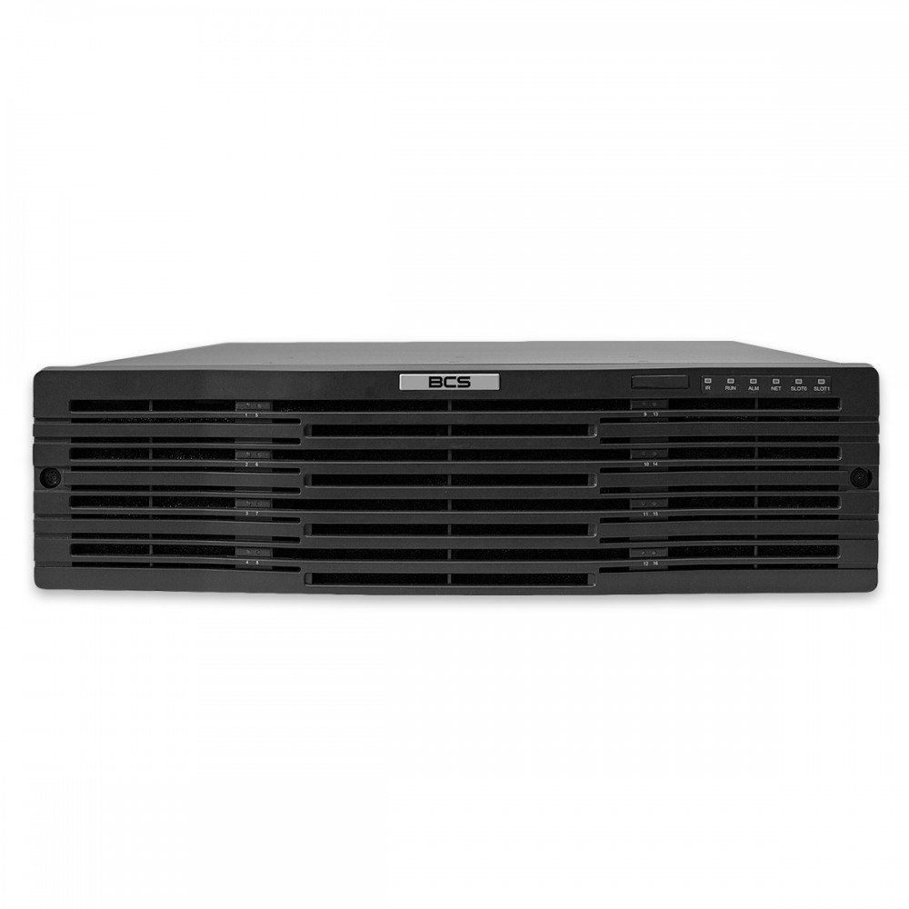Видео рекордер IP BCS POINT BCS-P-NVR6416-4KR, 64 канали, 4K, црн