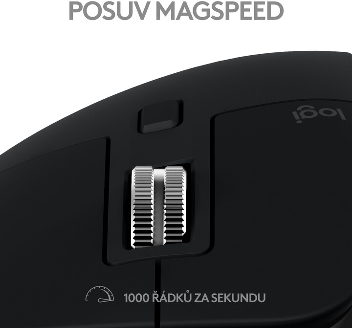 Maus Logitech MX Master 3S për Mac, gri
