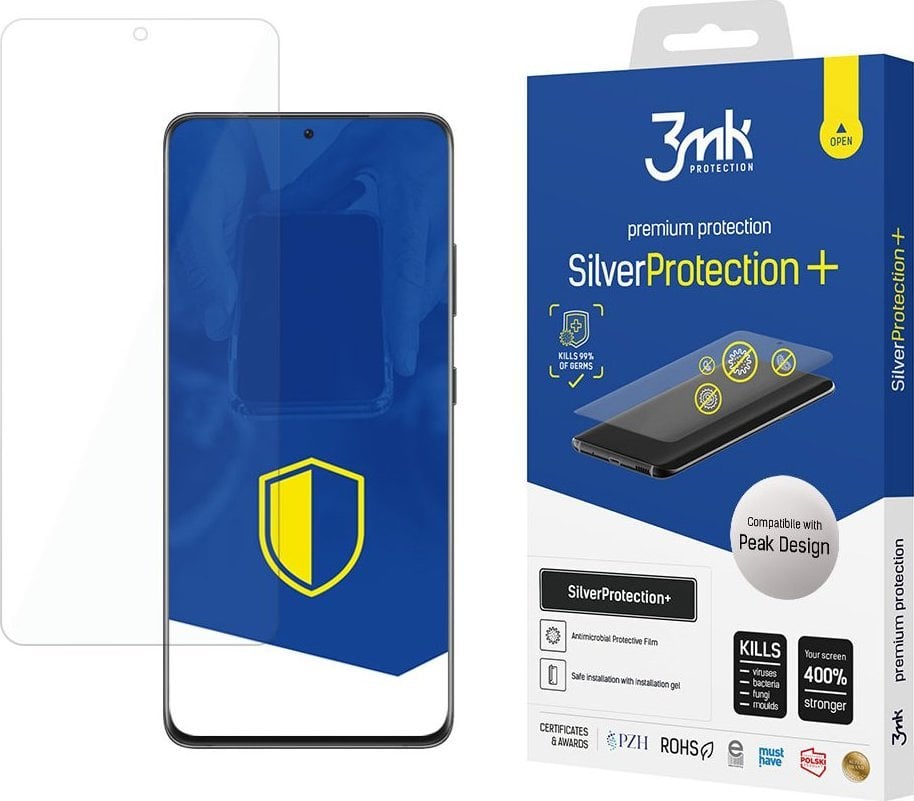 Set mbrojtës 3mk Silver Protection + PD Për Fletë Mbrojtëse Ekrani Karikim Transparent