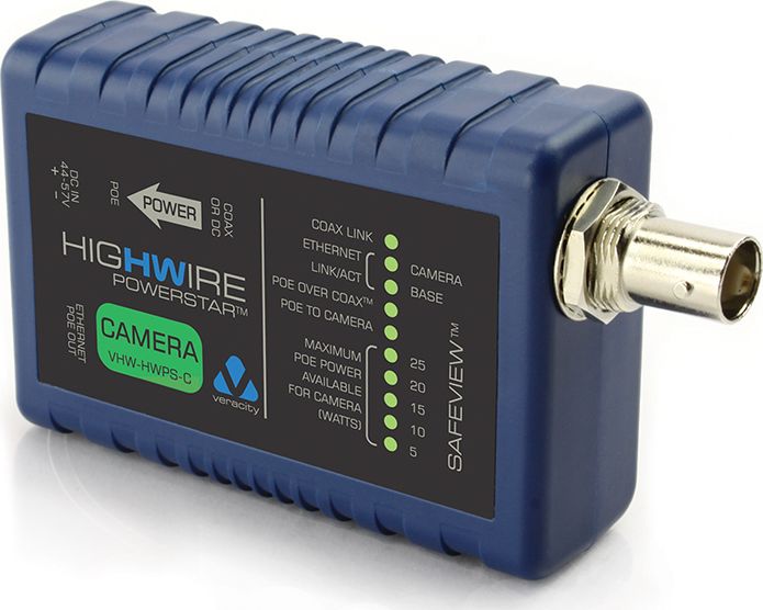 Njësi për kamera Veracity Highwire Powerstar VHW-HWPS-C, 100mb/s, 25W, 500m, e kaltër