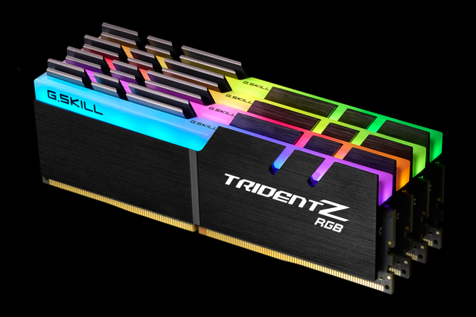 Memorie G.Skill Trident Z RGB, DDR4, 32 GB, 3200 MHz, CL16, F4-3200C16Q-32GTZR