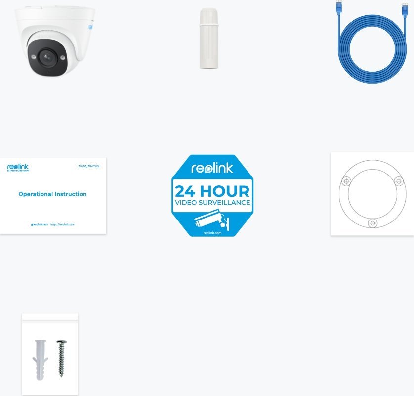 Kamerë sigurie Reolink P324, 5MP, PoE, dome, IP67