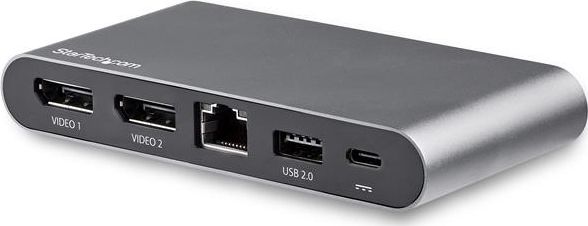 Dock USB C StarTech, Dual DisplayPort 4K, Power Delivery 100W, gri