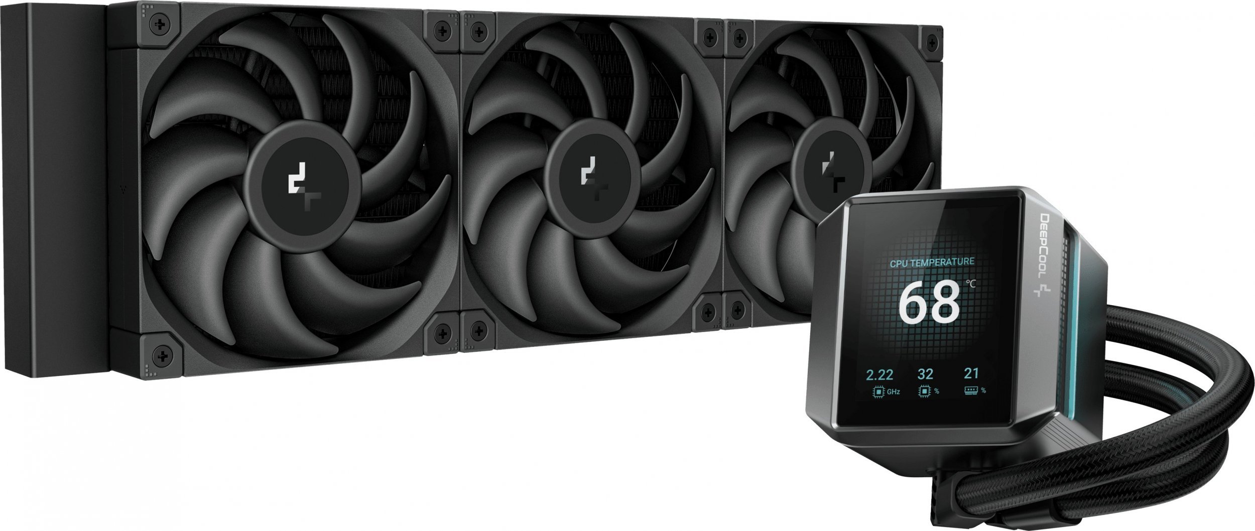 Ftohës uji CPU Deepcool Mystique 360, AIO, 3x 120mm, i zi