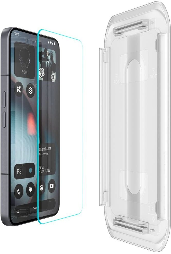 Folie mbrojtëse ekran Spigen Glas.tR EZ-FIT, për Nothing Phone 3, set 2 copë, transparente