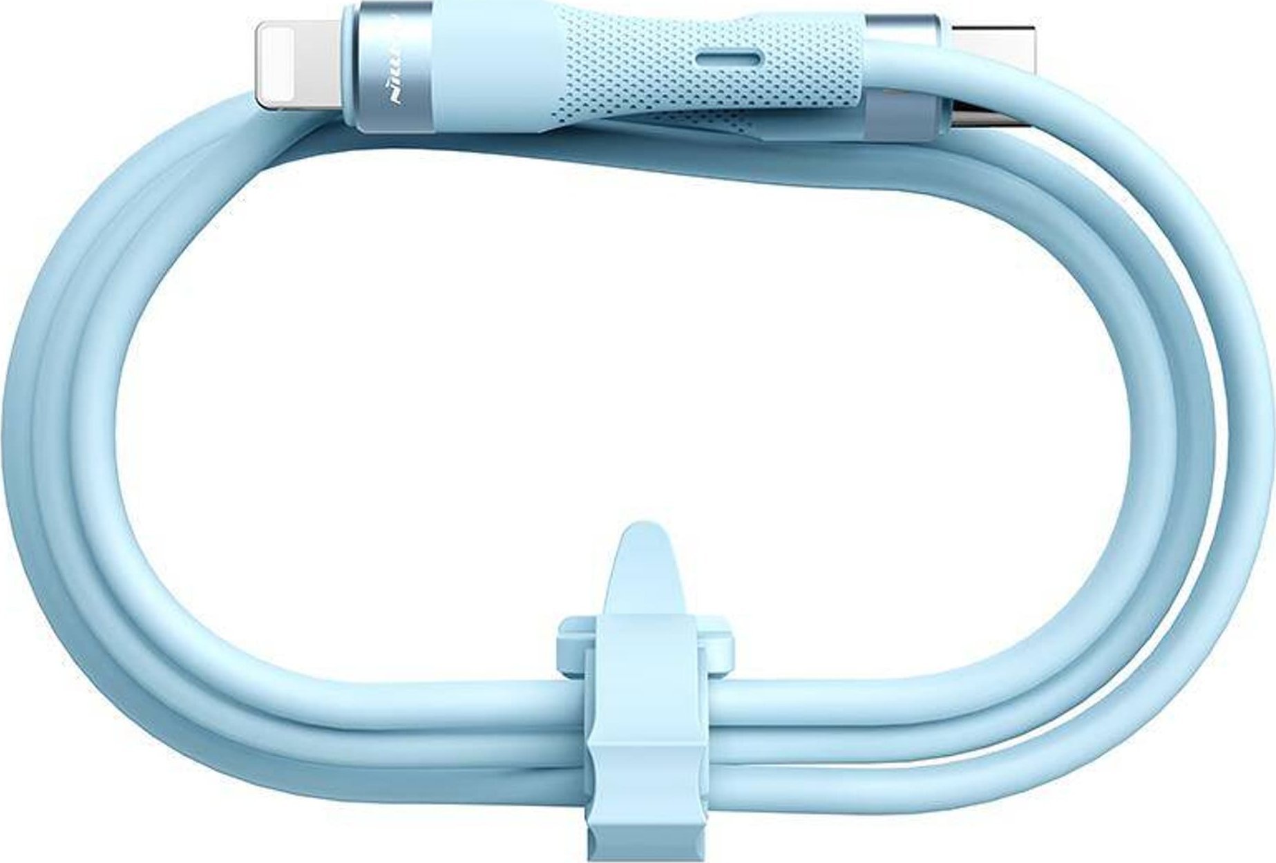 Kabllo karikimi Nillkin Flowspeed Silicone, Type C në Lightning, PD 27W, blu