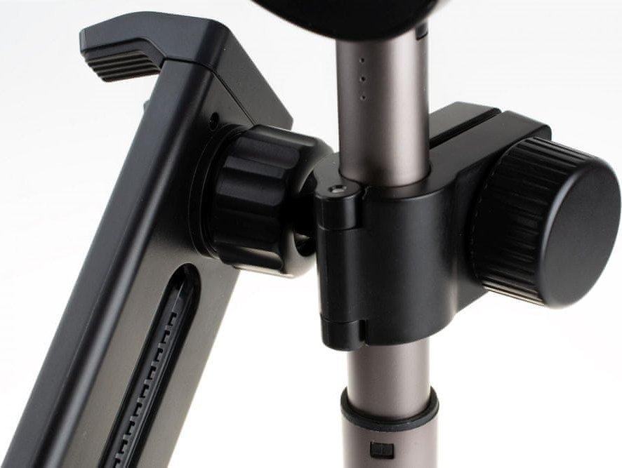 Tripod me dritë rrethore FIXED LEDRing, fije 1/4", i zi