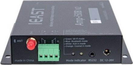 Amplifikator rrjeti iEAST AMP i50B V2, Hi Fi multiroom, Wi Fi dhe Bluetooth, i bardhë