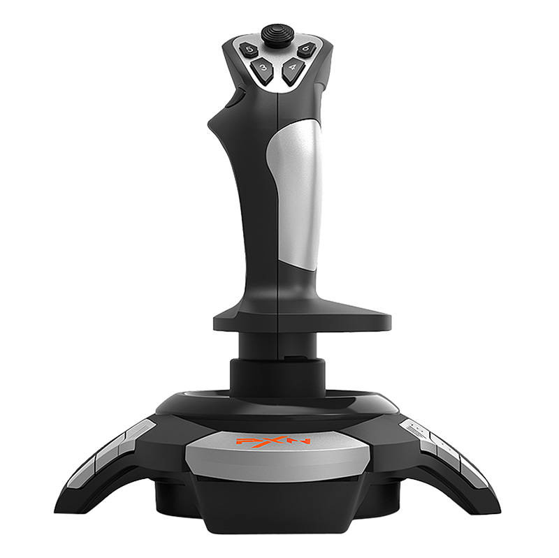 Joystick lojërash PXN F16, me vibrim, për PC, i zi